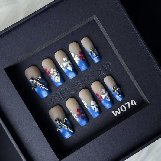 Handmade press on nail W074