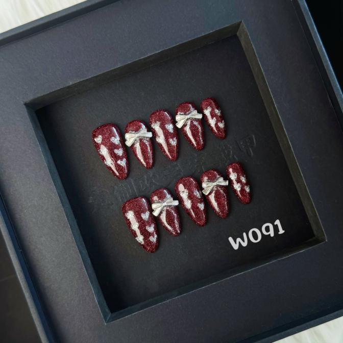 Handmade press on nail W091