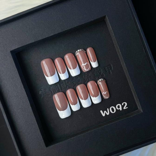 Handmade press on nail W092