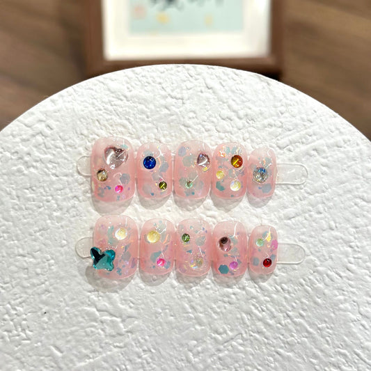 Handmade Press On Nails B019