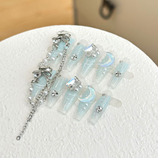 Handmade Press On Nails C066