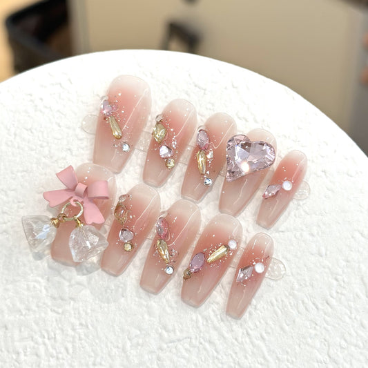 Handmade Press On Nails C027