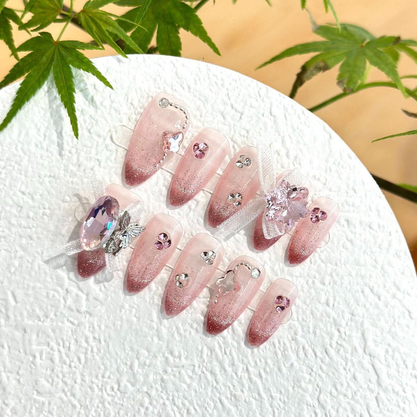 Handmade Press On Nails B046