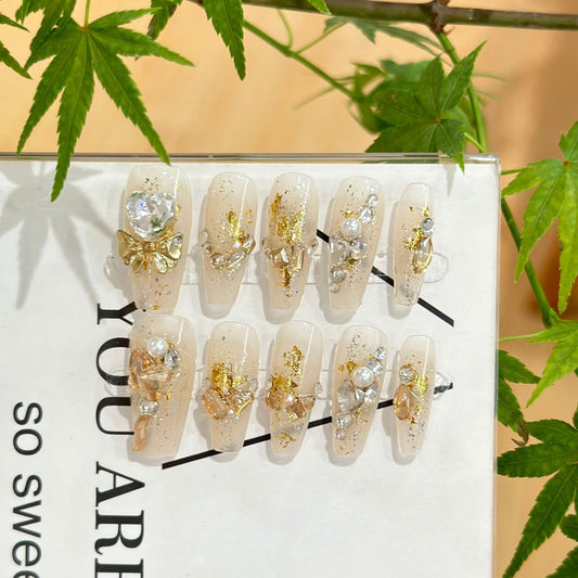 Handmade Press On Nails B052