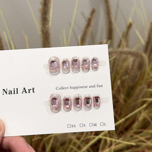 Handmade Press On Nails A188