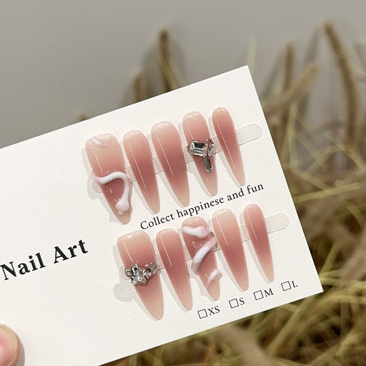 Handmade Press On Nails A193