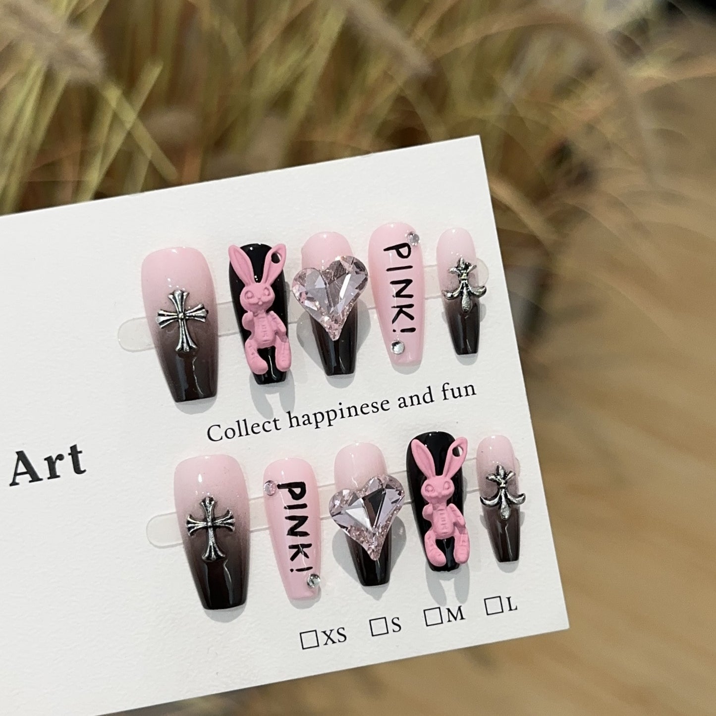 Handmade Press On Nails A218
