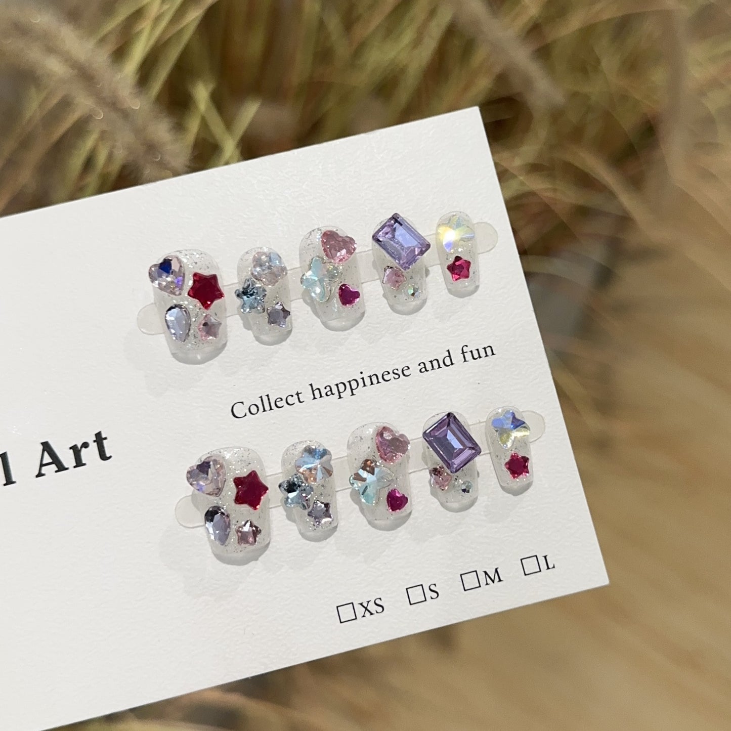 Handmade Press On Nails A219
