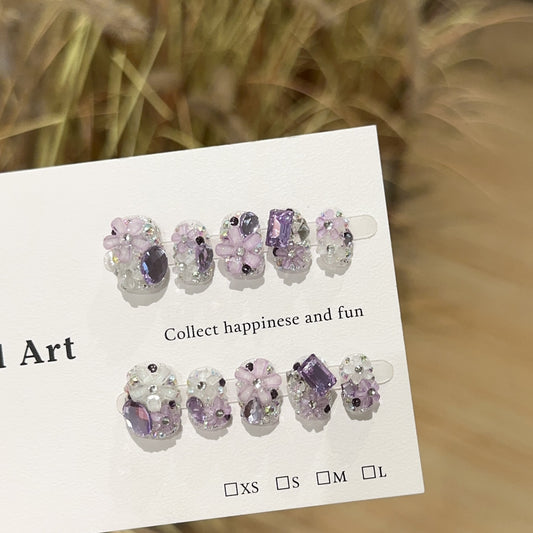 Handmade Press On Nails A221