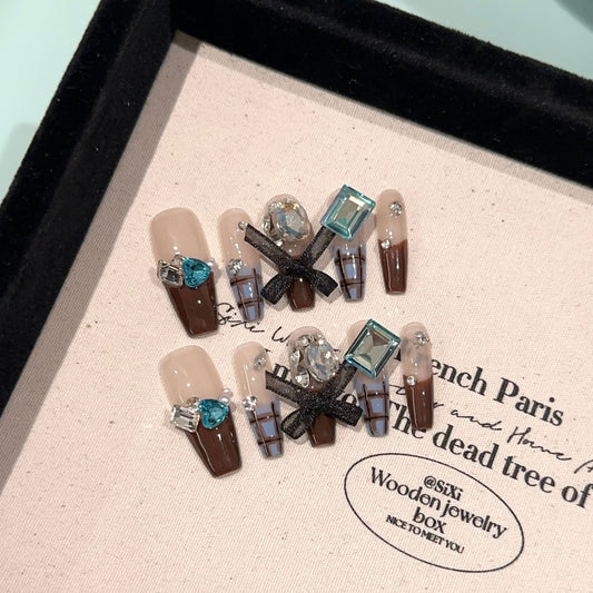 Handmade Press On Nails C177