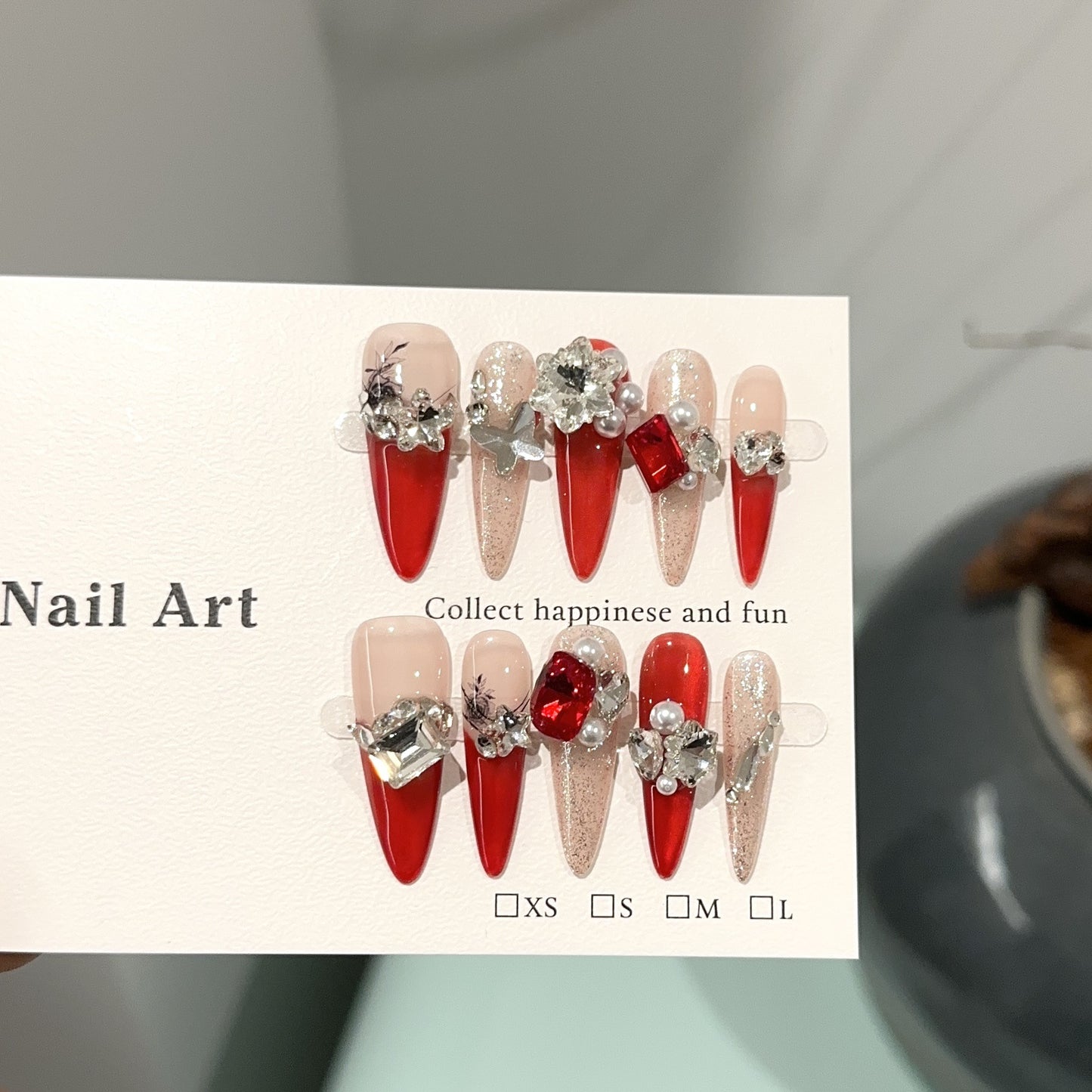 Handmade Press On Nails C181