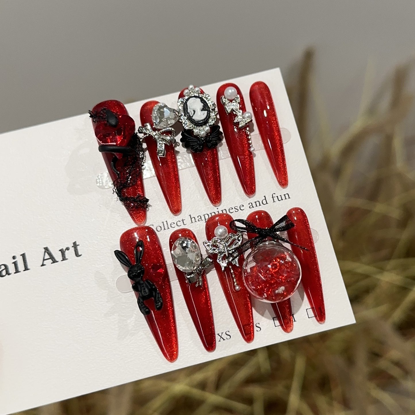 Handmade Press On Nails C206