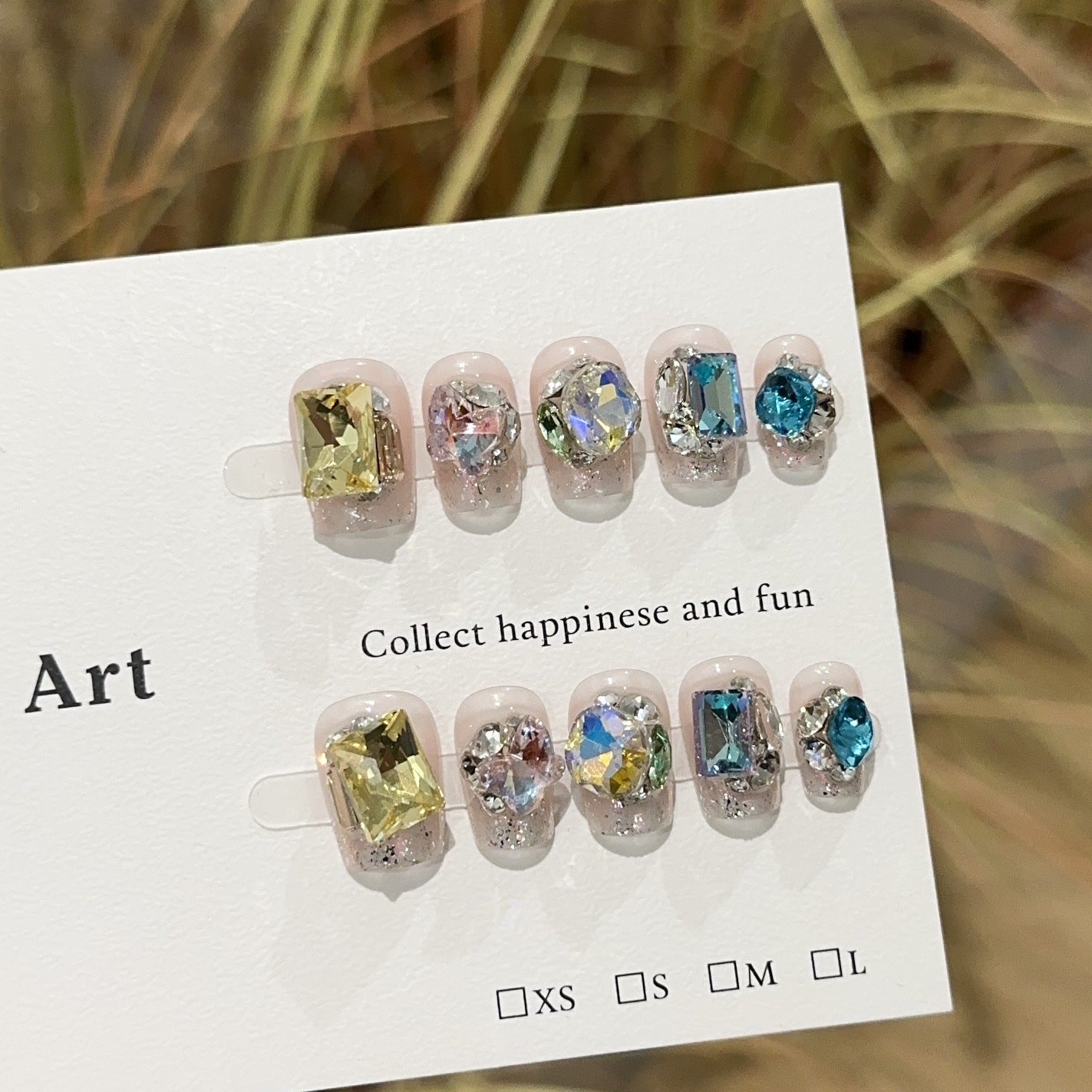 Handmade Press On Nails C208