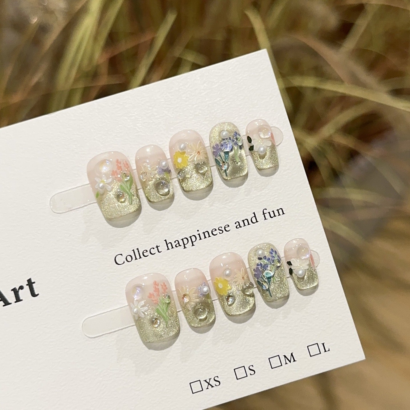 Handmade Press On Nails C209