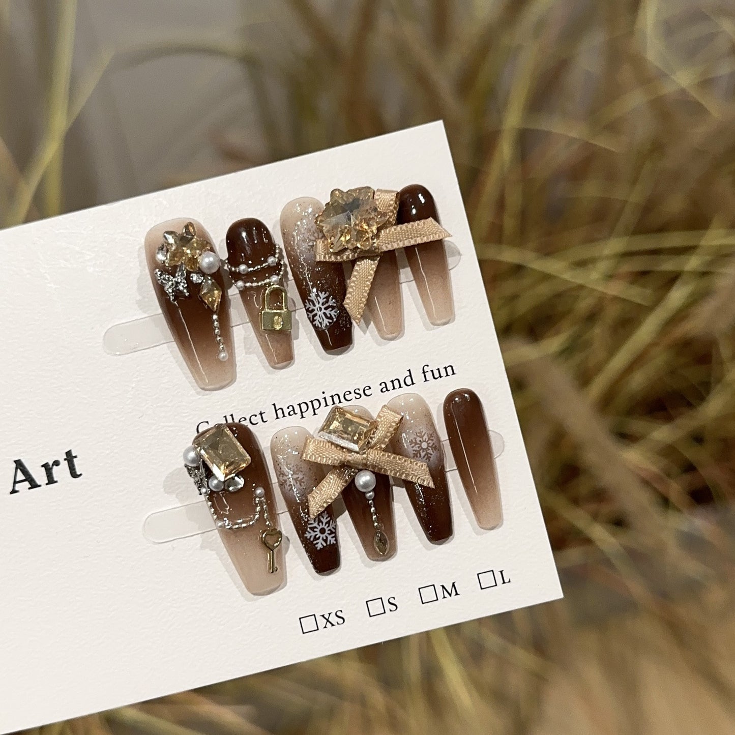 Handmade Press On Nails C211