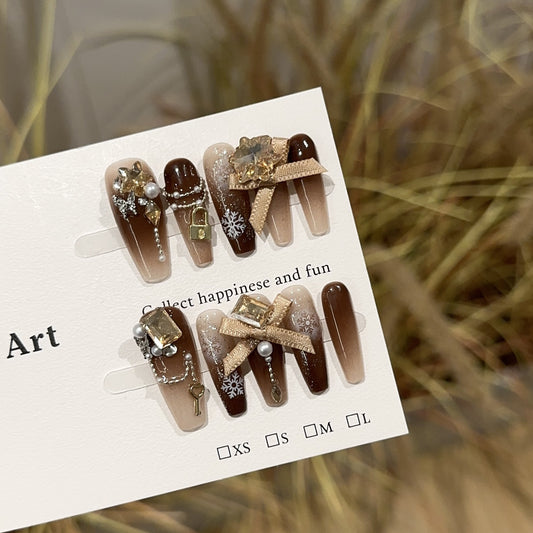 Handmade Press On Nails C211