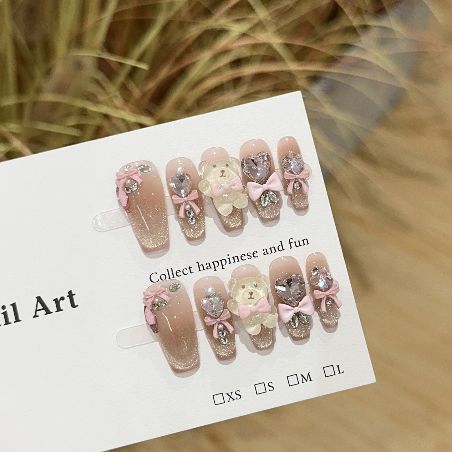Handmade Press On Nails C214