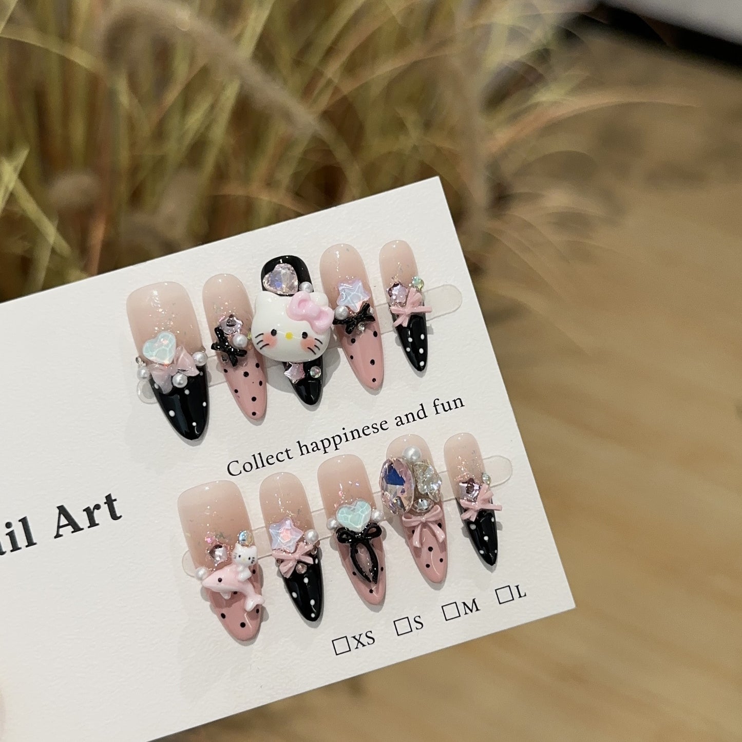 Handmade Press On Nails C217