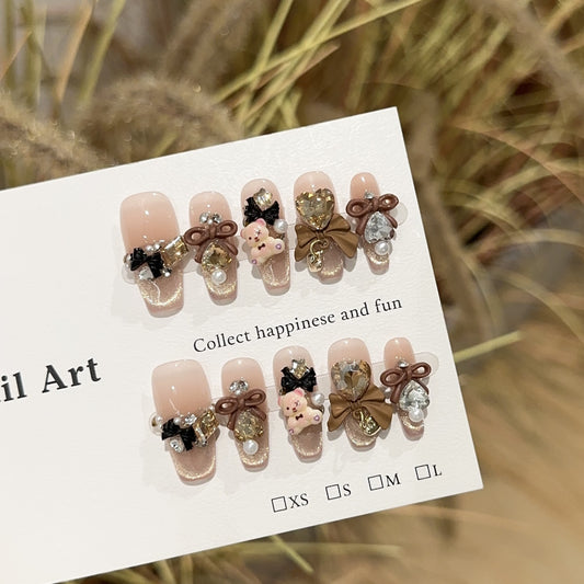 Handmade Press On Nails C224