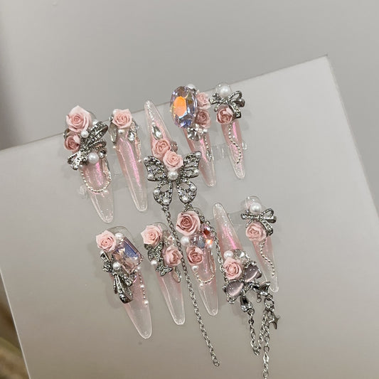 Handmade Press On Nails C226