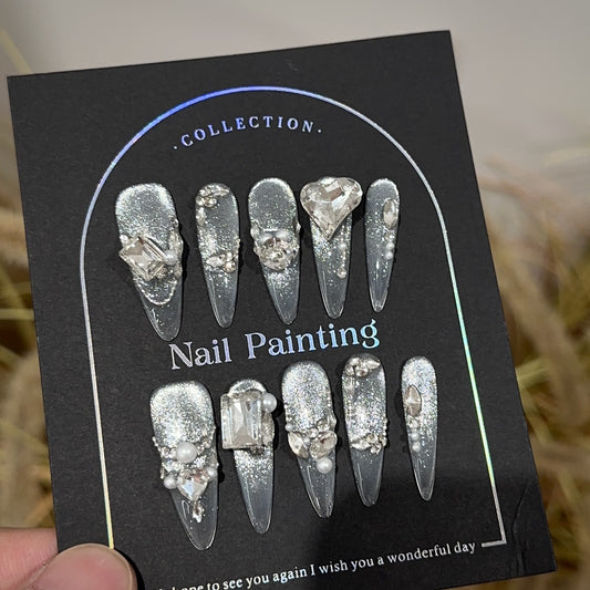 Handmade Press On Nails C228