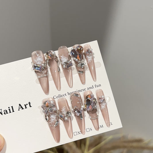 Handmade Press On Nails C243
