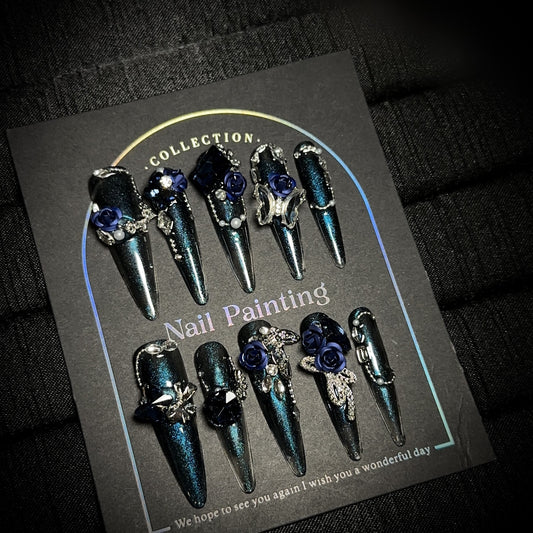 Handmade Press On Nails C255