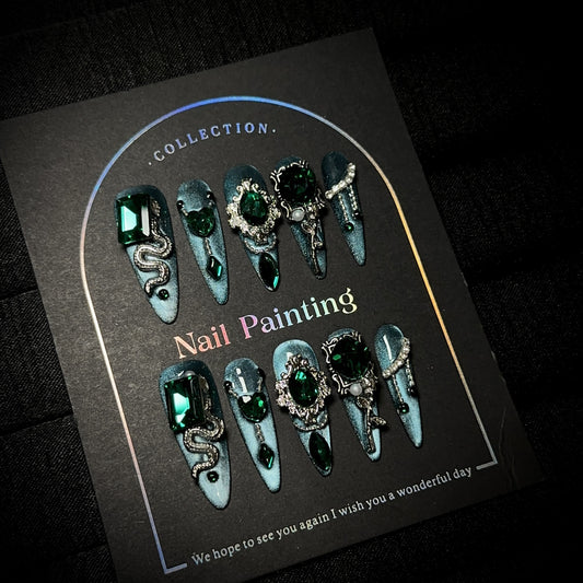 Handmade Press On Nails C258