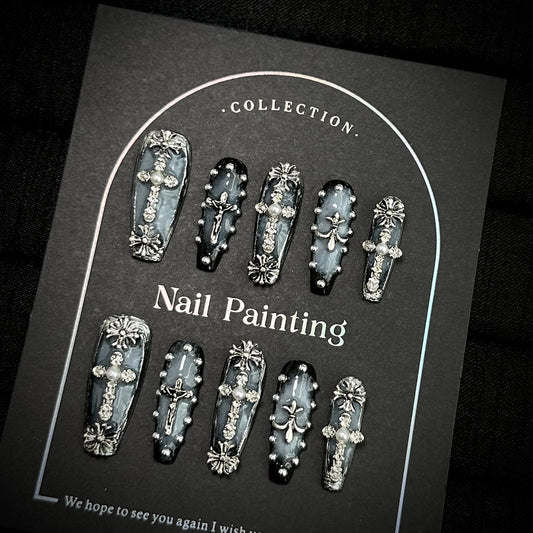 Handmade Press On Nails C267