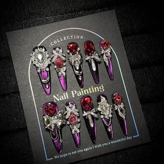 Handmade Press On Nails C283