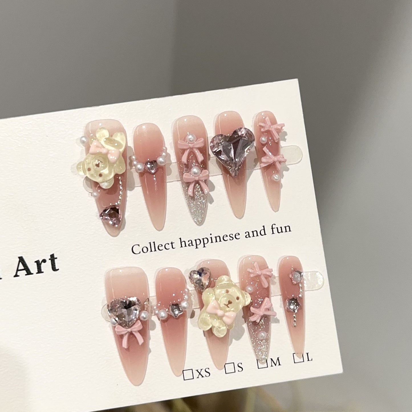 Handmade Press On Nails C286
