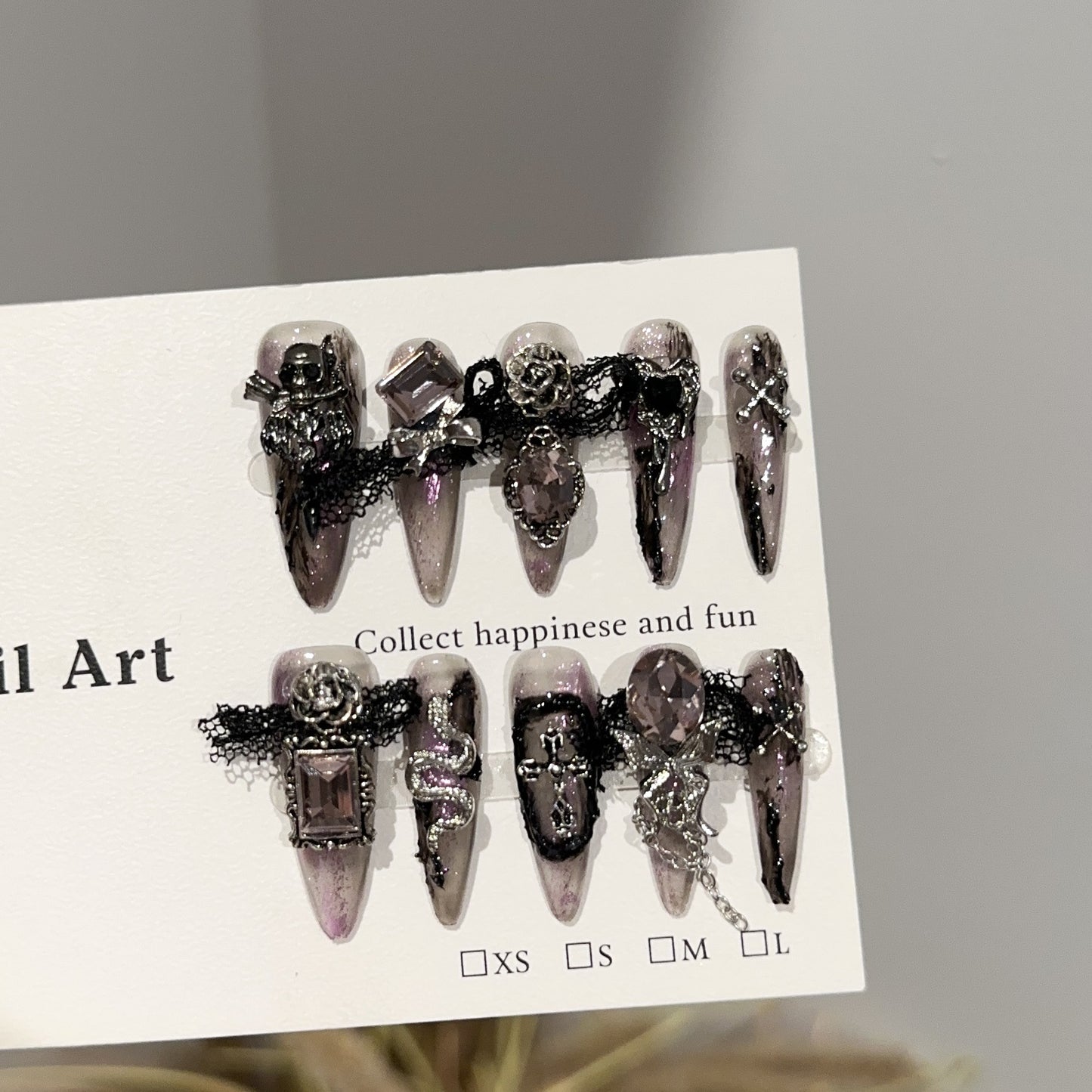 Handmade Press On Nails C288