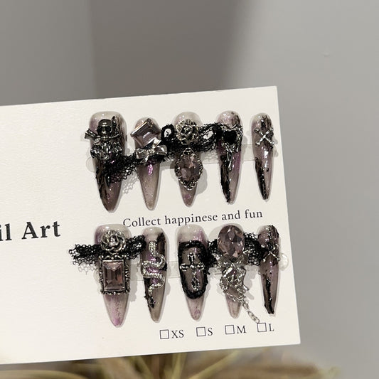 Handmade Press On Nails C288