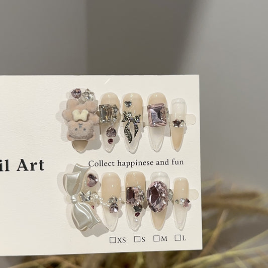 Handmade Press On Nails C289