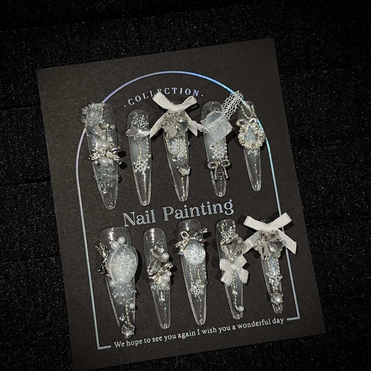 Handmade Press On Nails C296