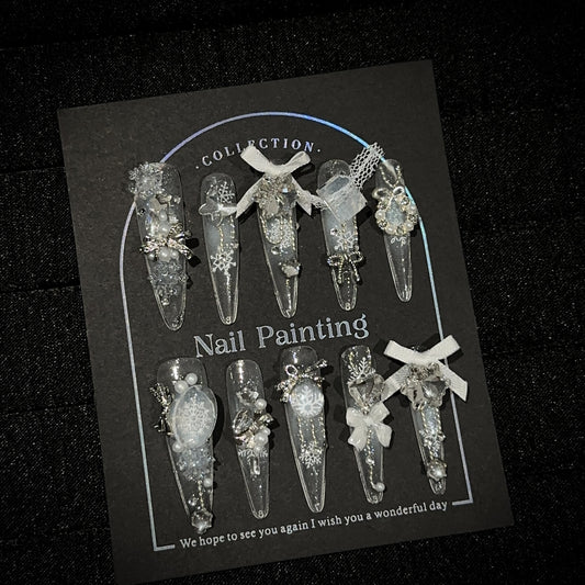 Handmade Press On Nails C296
