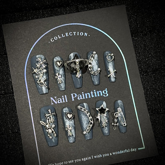 Handmade Press On Nails C302