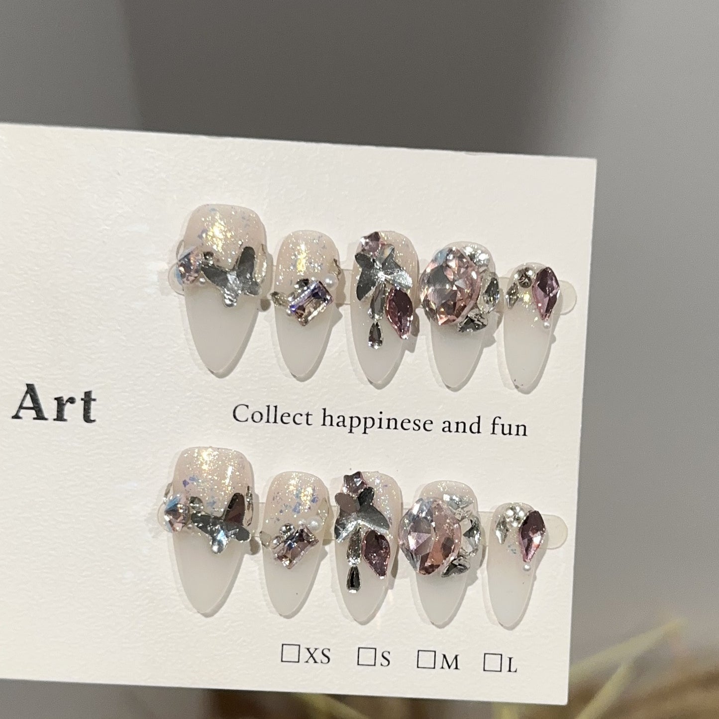 Handmade Press On Nails C306
