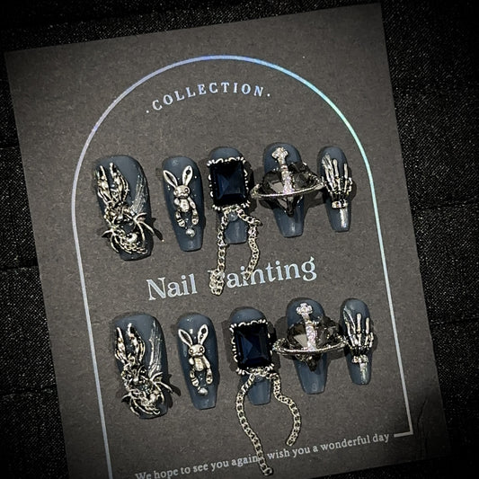 Handmade Press On Nails C308