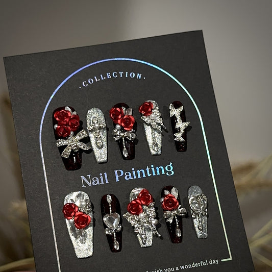 Handmade Press On Nails C309