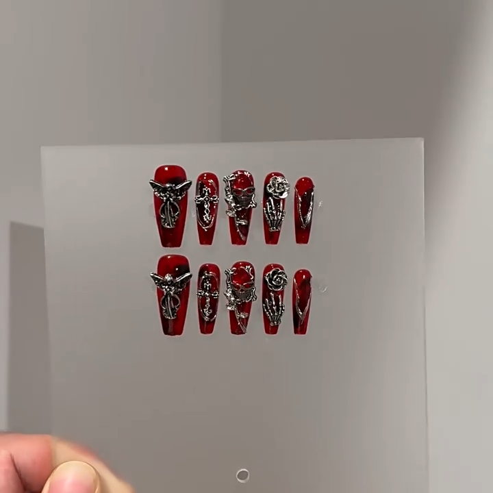 Handmade Press On Nails C311