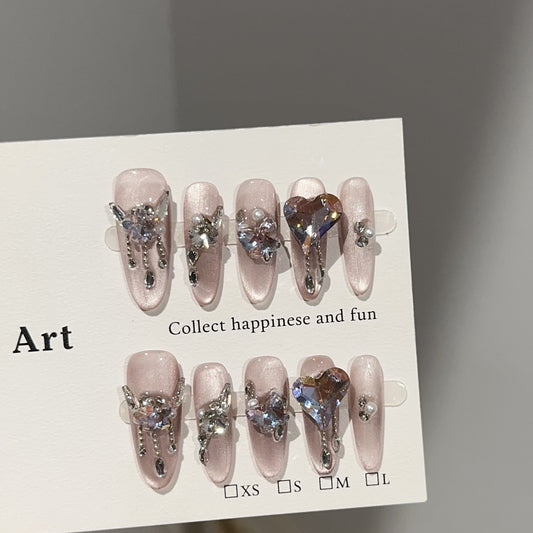 Handmade Press On Nails C312