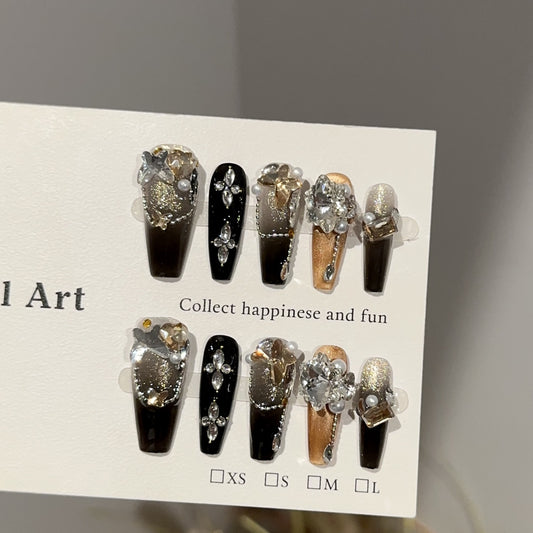 Handmade Press On Nails C314