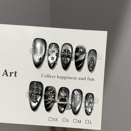 Handmade Press On Nails C316