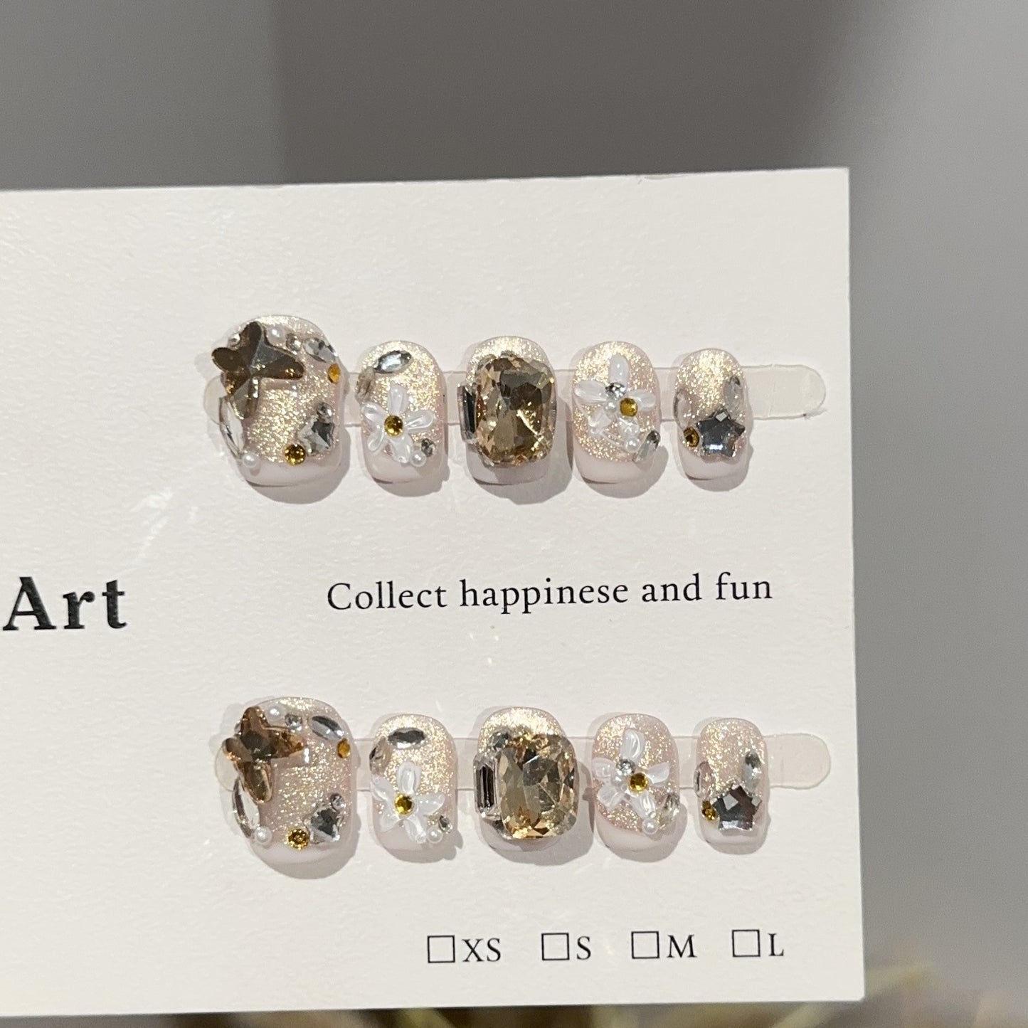 Handmade Press On Nails C318