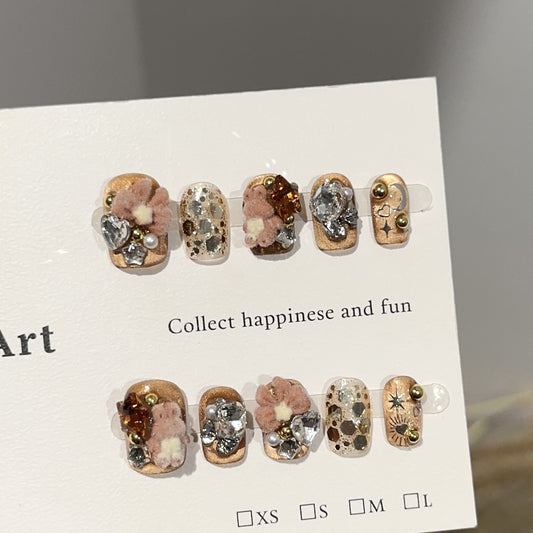 Handmade Press On Nails C328