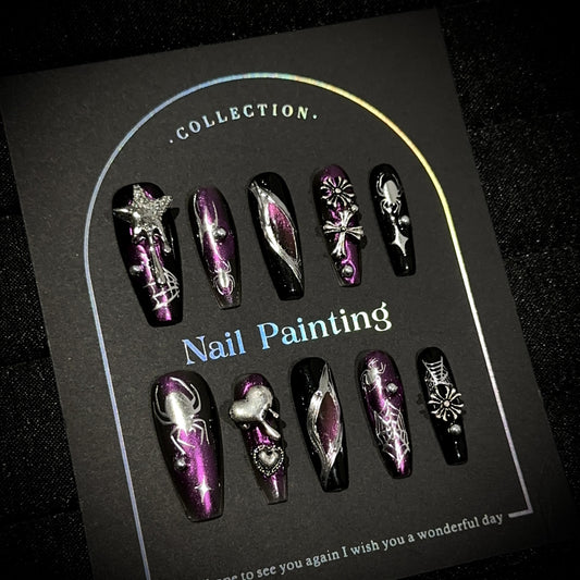 Handmade Press On Nails C329