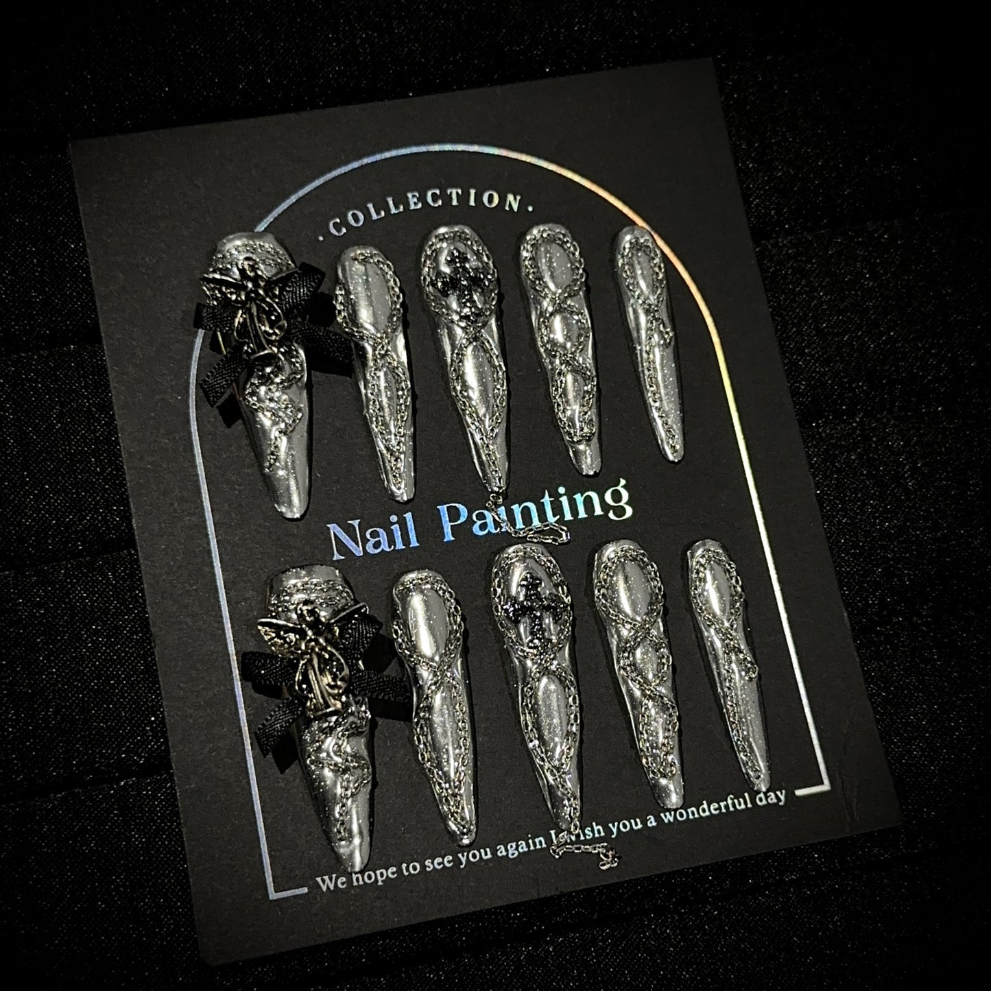 Handmade Press On Nails C330