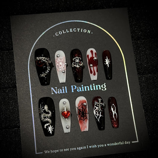 Handmade Press On Nails C331