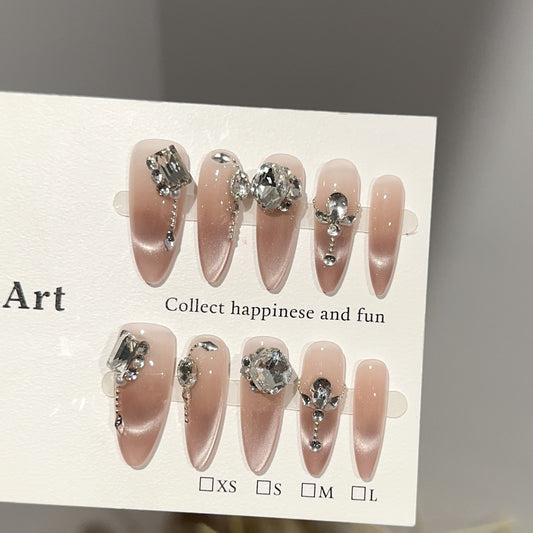 Handmade Press On Nails C333